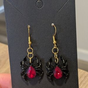 Red Spider Earrings